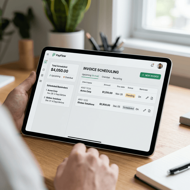 Invoice automation scheduling