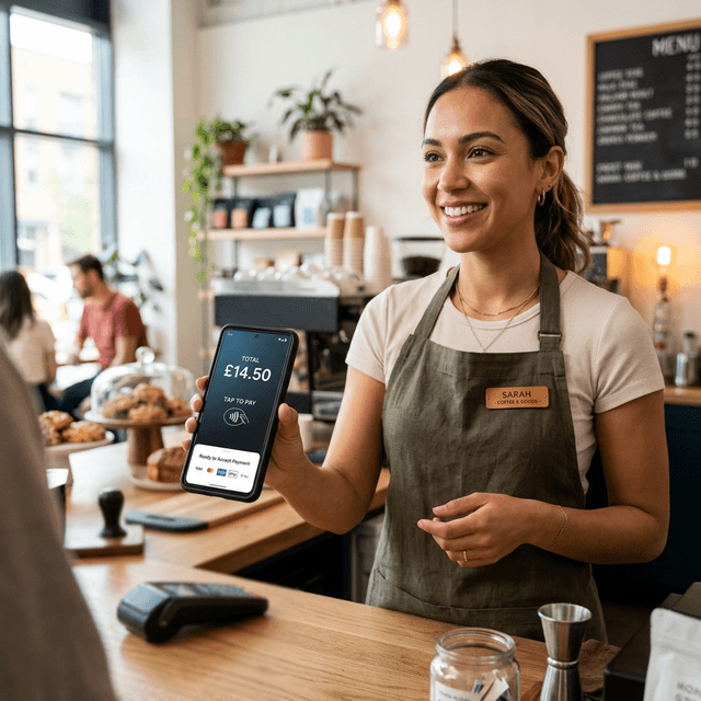 Tap to pay on a modern smartphone