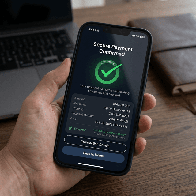 Tap to pay security confirmation